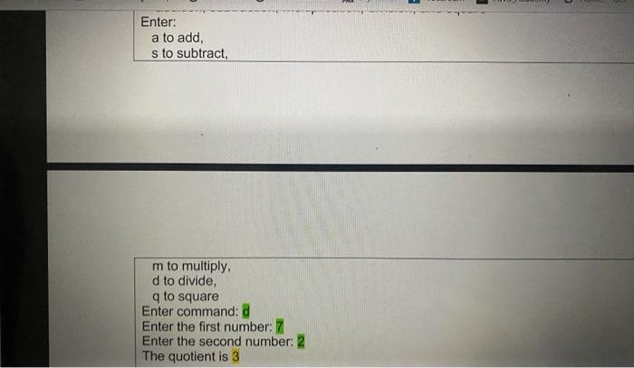 Solved Write a Python program that is a simple calculator | Chegg.com