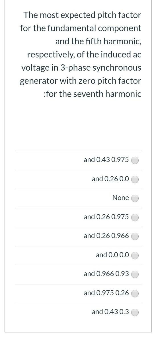 Solved The most expected pitch factor for the fundamental | Chegg.com