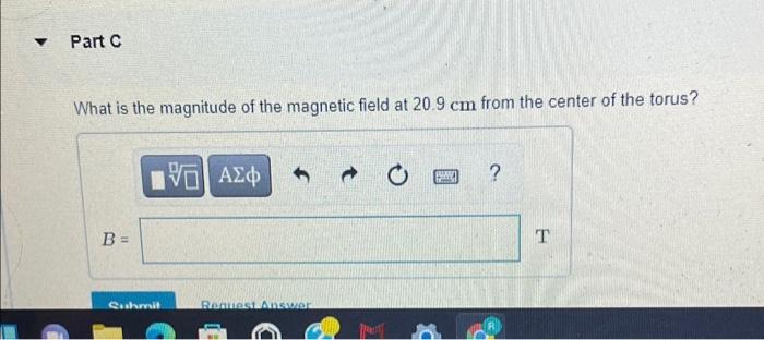 Solved A Toroidal Solenoid See The Figure Figure 1 Has