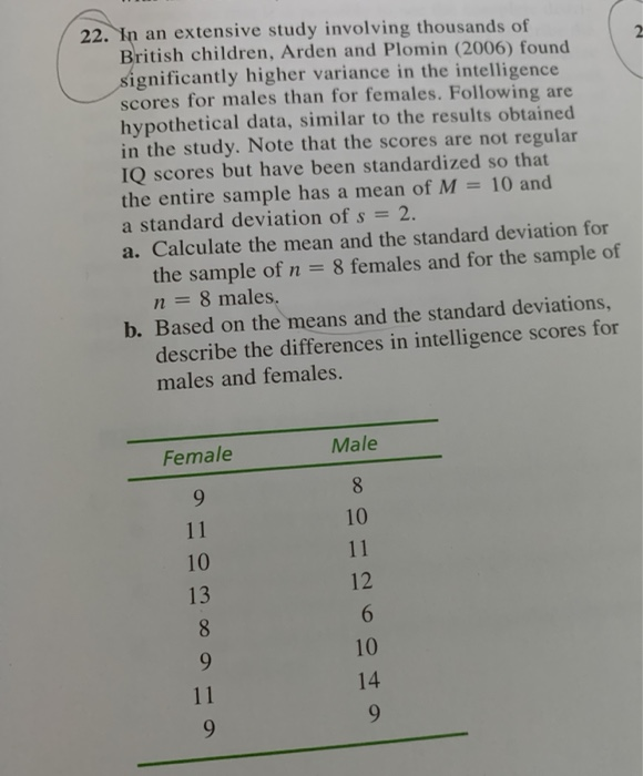 Solved 18. Calculate SS, variance, and standard deviation