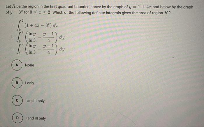 Solved Let R be the region in the first quadrant bounded | Chegg.com