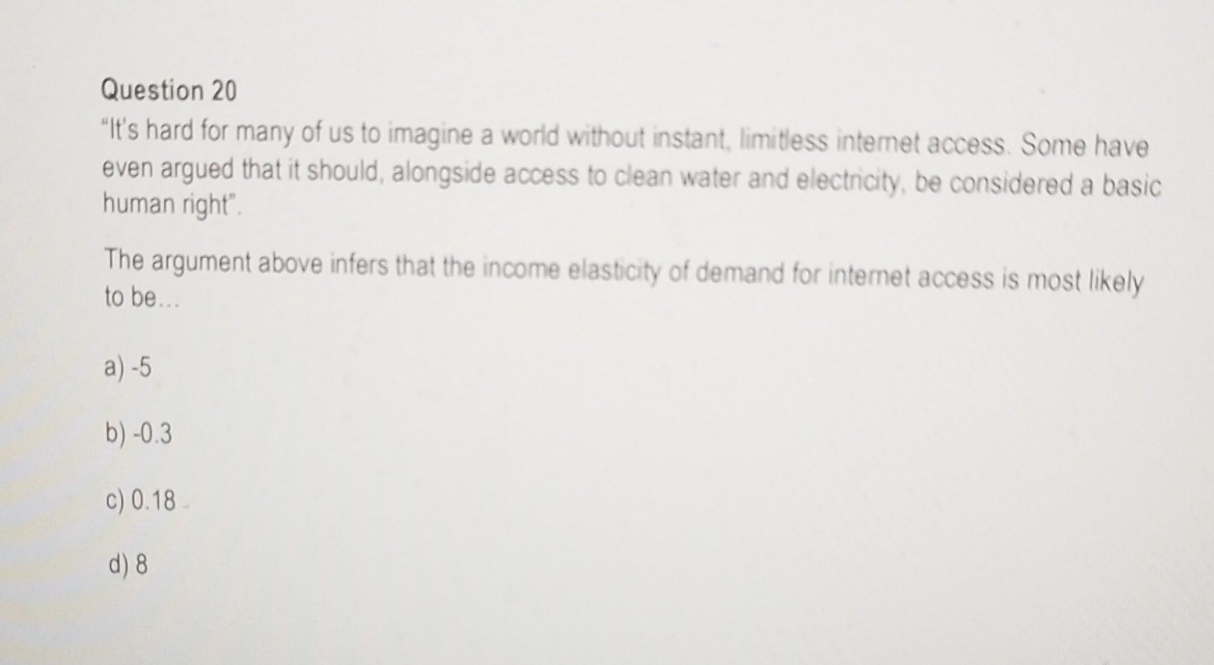 Solved Question 20 