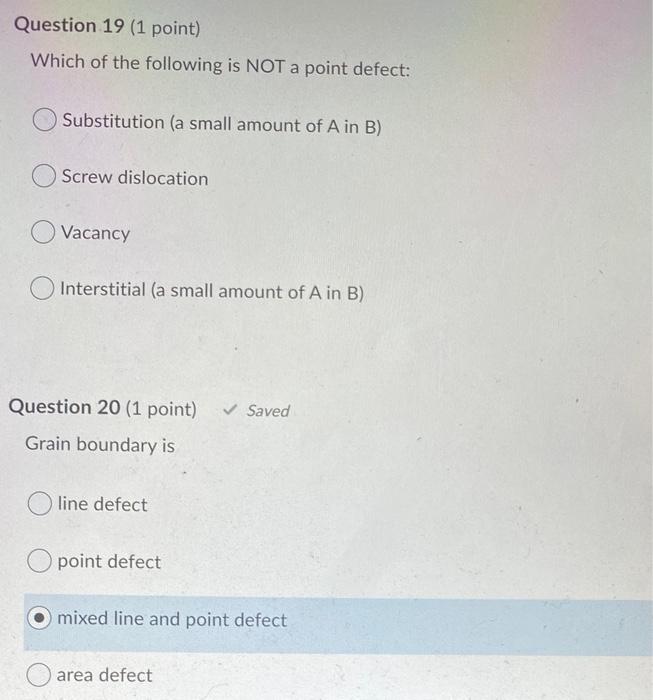 Solved Question 19 (1 point) Which of the following is NOT a | Chegg.com