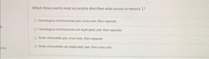 Solved What is/are the main purpose(s) of mitosis? (select | Chegg.com