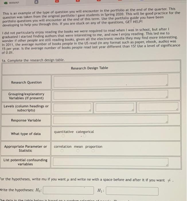Solved WAMAP This is an example of the type of question you | Chegg.com