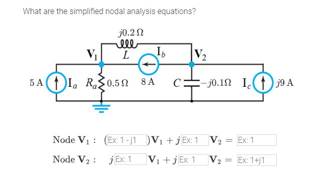 Solved What are the simplified nodal analysis equations?Node | Chegg.com