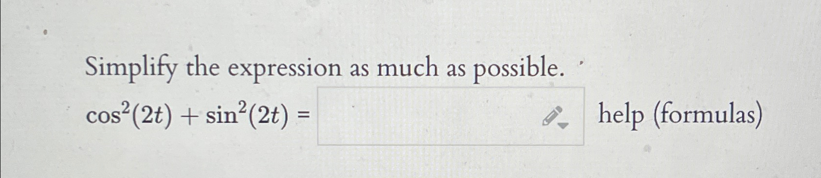 Solved Simplify the expression as much as | Chegg.com