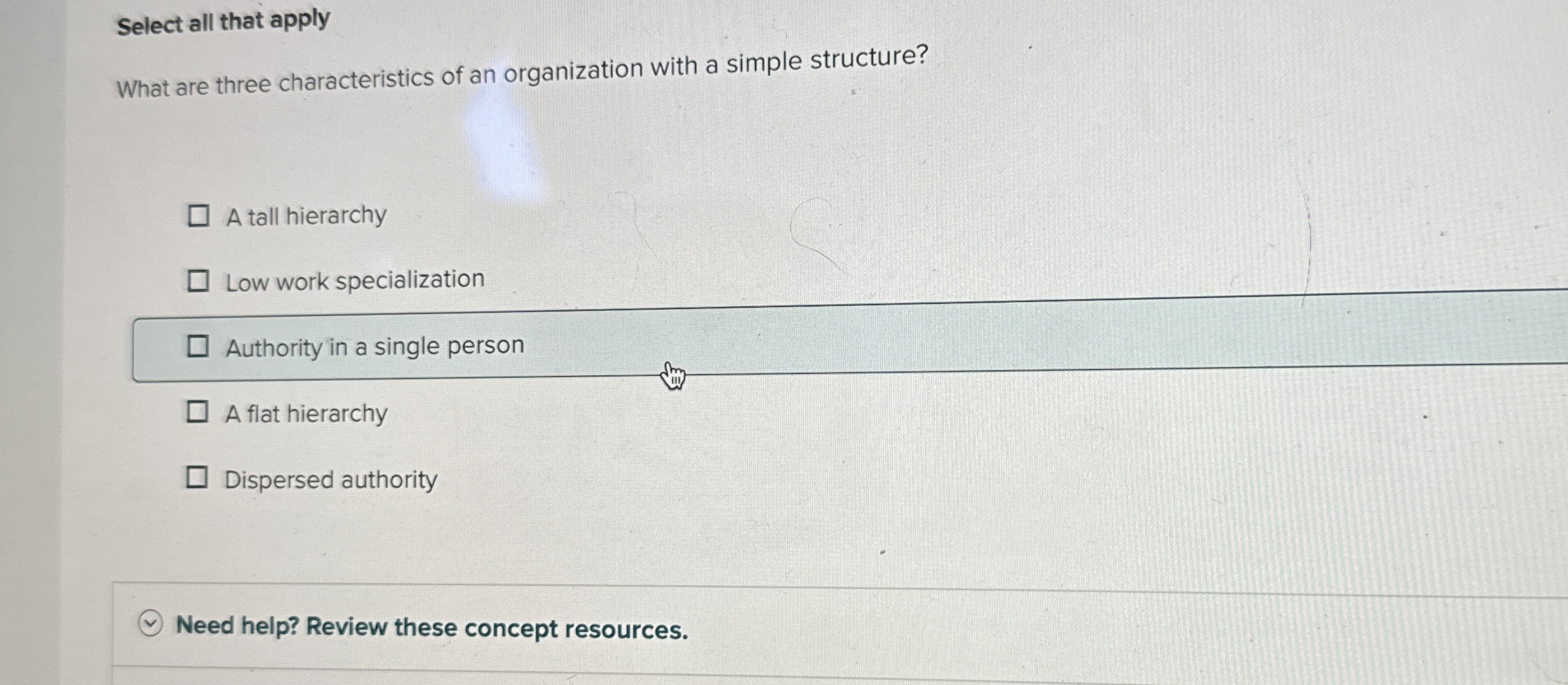 Solved Select all that applyWhat are three characteristics