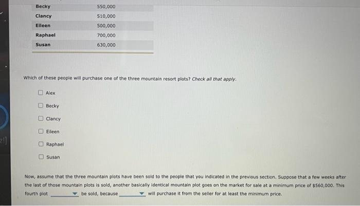 Solved Suppose That There Are Three Plots Of Mountain Resort | Chegg.com