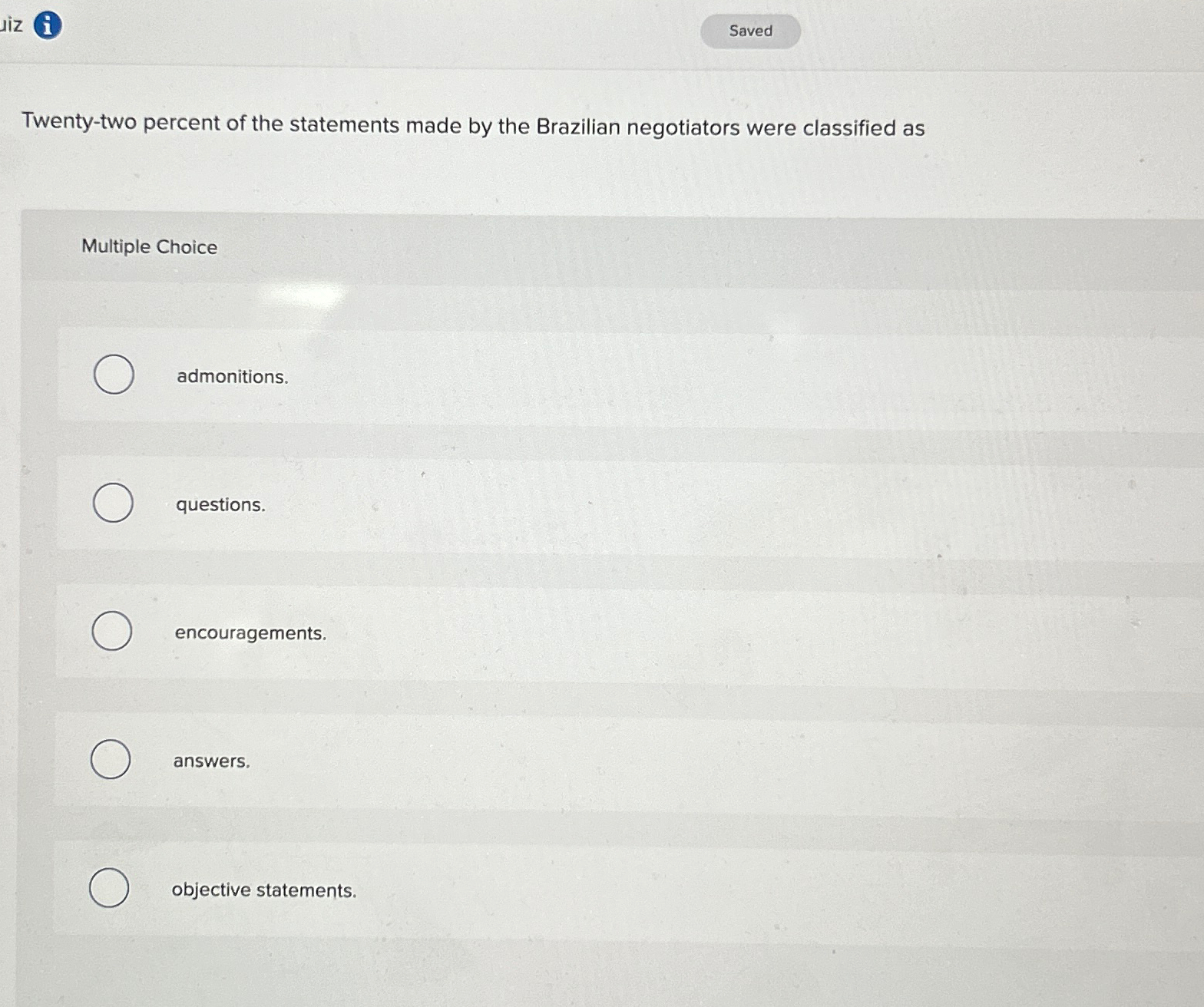 Solved Twenty-two percent of the statements made by the | Chegg.com