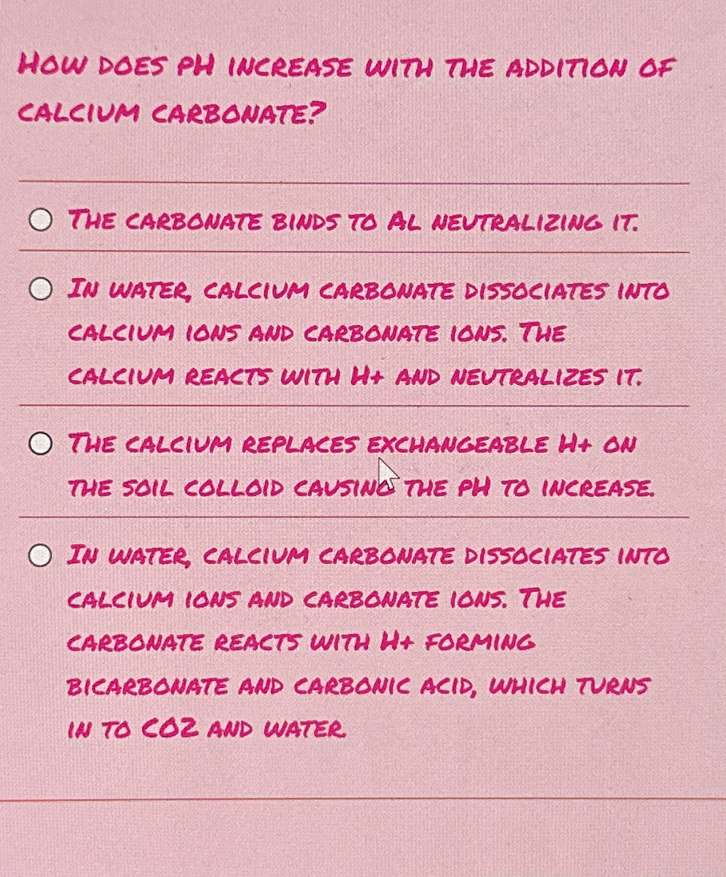 Solved HOW DOES PH INCREASE WITH THE ADDITION OF CALCIUM | Chegg.com