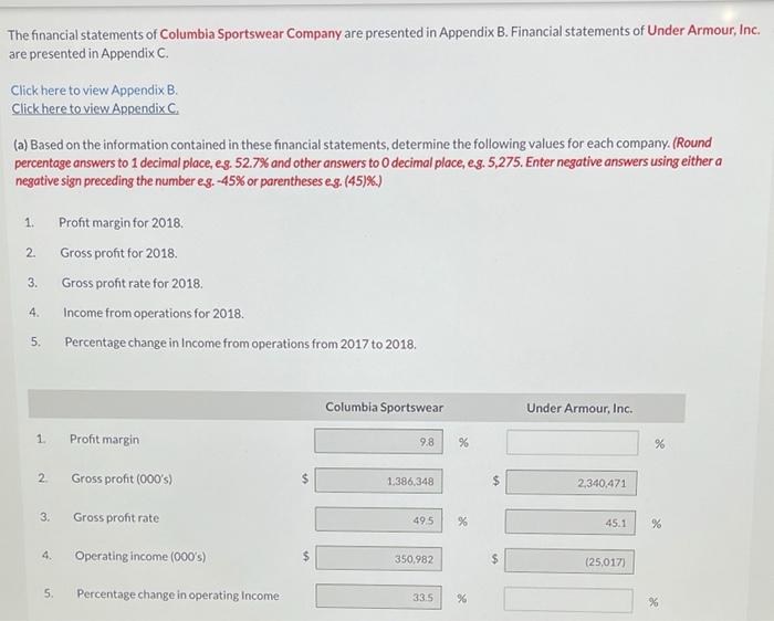 Under armour best sale income statement 2018