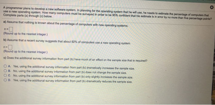 Solved a programmer plans to develop a new software system. | Chegg.com