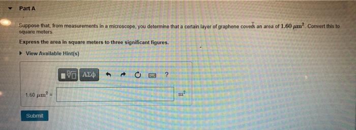 Converting units of area mm squared to m squared 