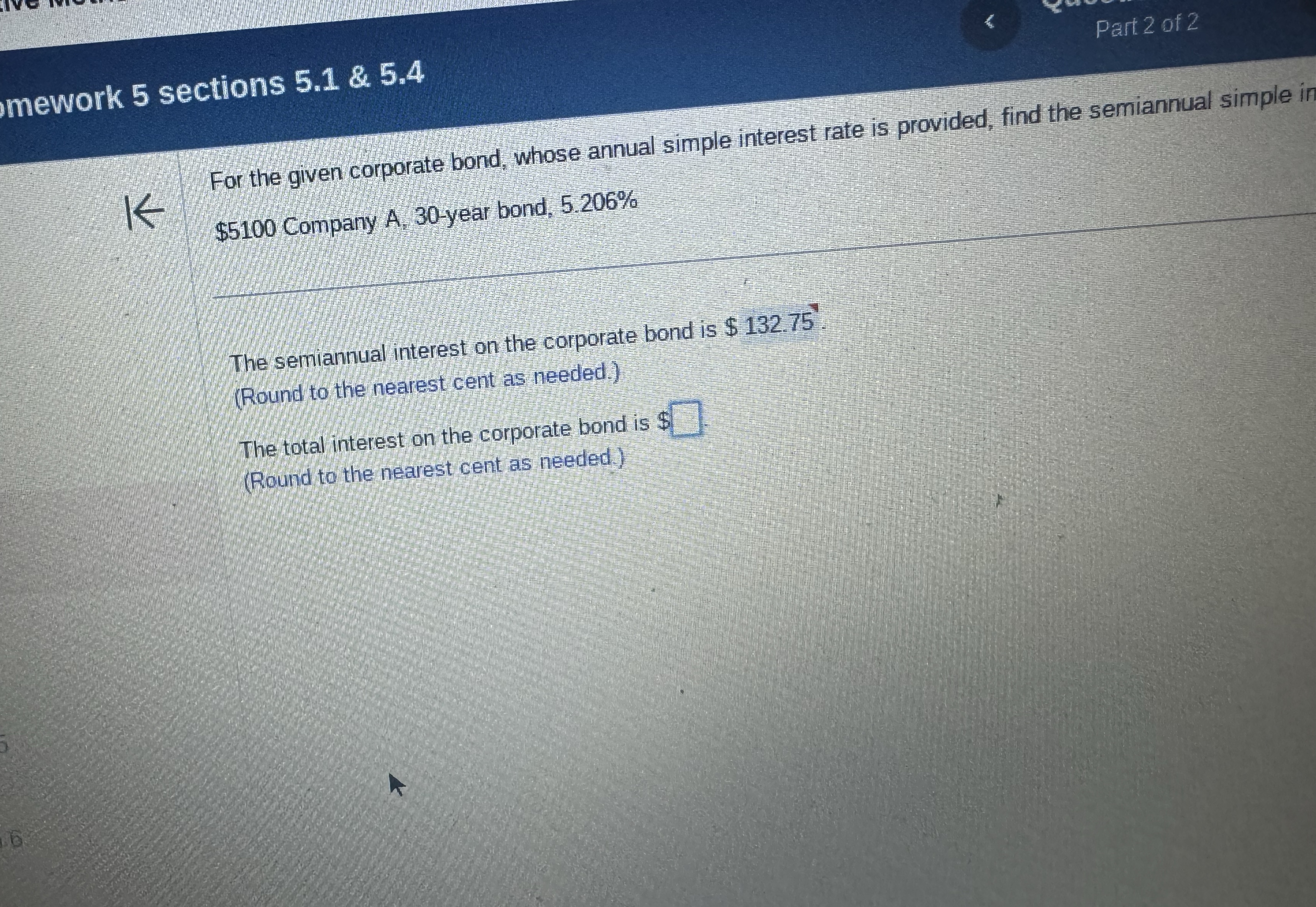 Solved For the given corporate bond, whose annual simple