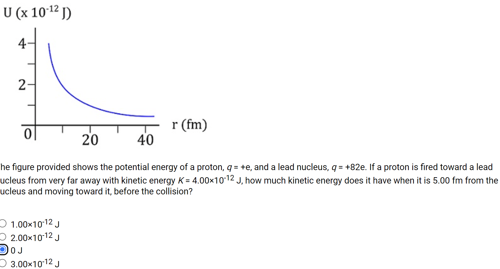 Solved The Figure Provided Shows The Potential Energy Of A 4154