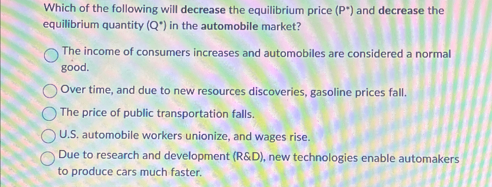 Solved Which of the following will decrease the equilibrium | Chegg.com