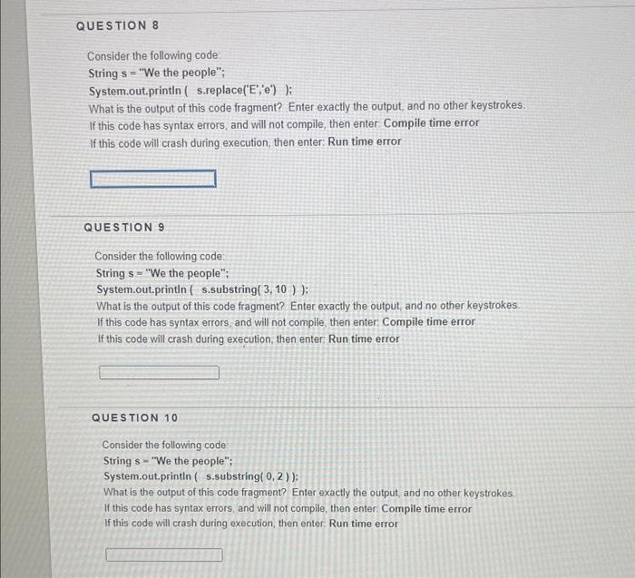 Solved can you tell me if it show run time error or compile | Chegg.com