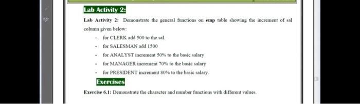 Solved Lab Activity 2: Lab Activity 2: Demonstrate the | Chegg.com