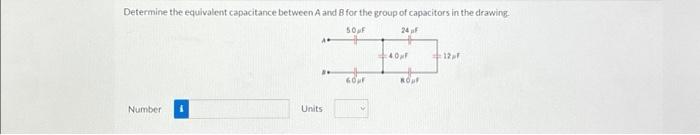 Solved Determine The Equivalent Capacitance Between A And B | Chegg.com