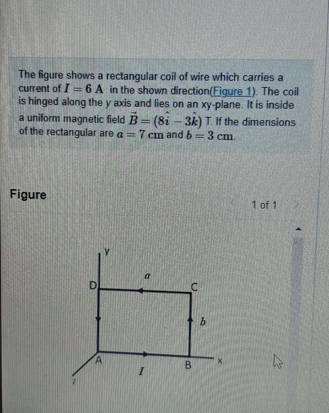 Solved The figure shows a rectangular coil of wire which | Chegg.com