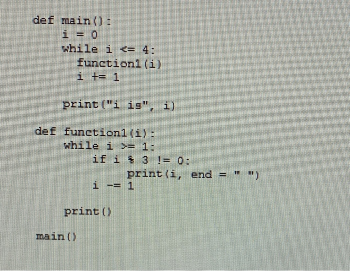 Solved def main(): while i