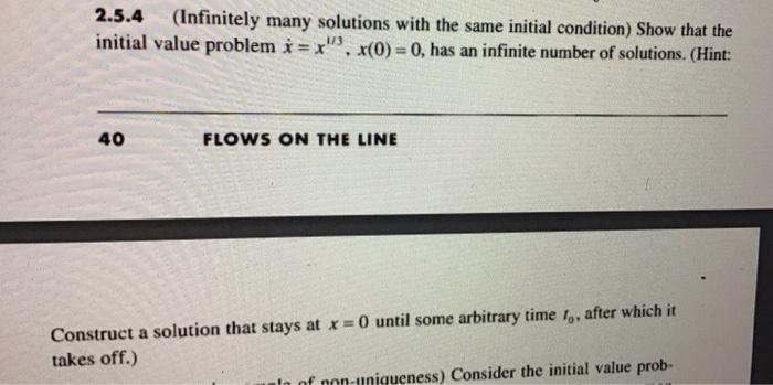 Solved 2.5.4 (Infinitely many solutions with the same | Chegg.com