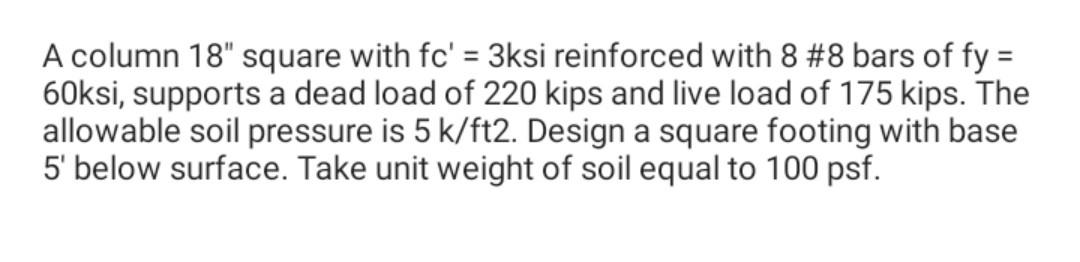 Solved A column 18