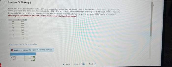 Problem 3.20 (Algo) An analyst must decide between | Chegg.com