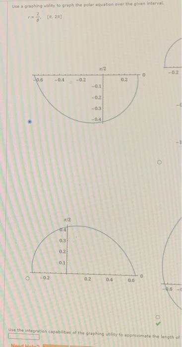 Solved Use a graphing utifity to graph the polar equation | Chegg.com