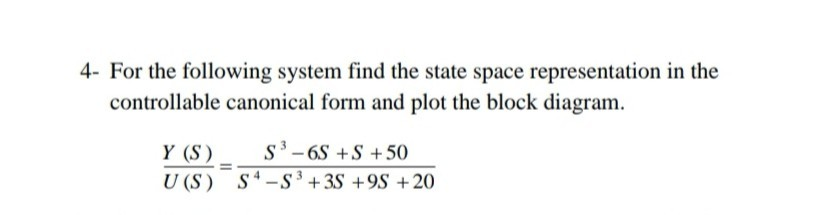Solved 4- For the following system find the state space | Chegg.com