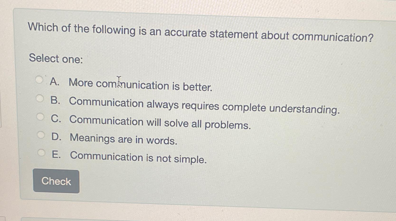 Solved Which of the following is an accurate statement about | Chegg.com