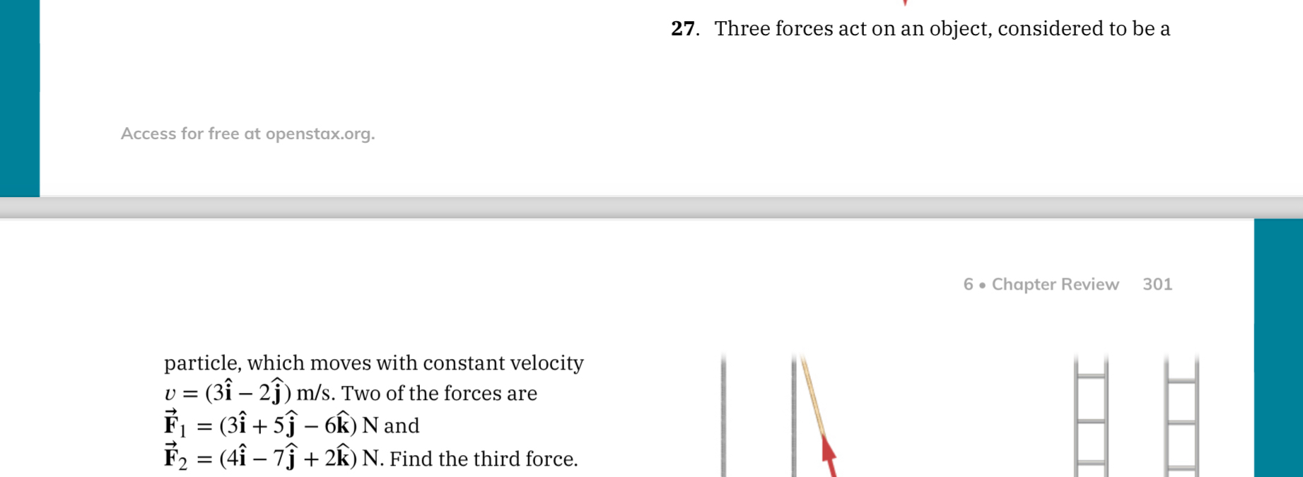 Solved Three forces act on an object, considered to be | Chegg.com