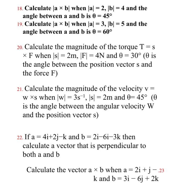 Solved 18. Calculate A