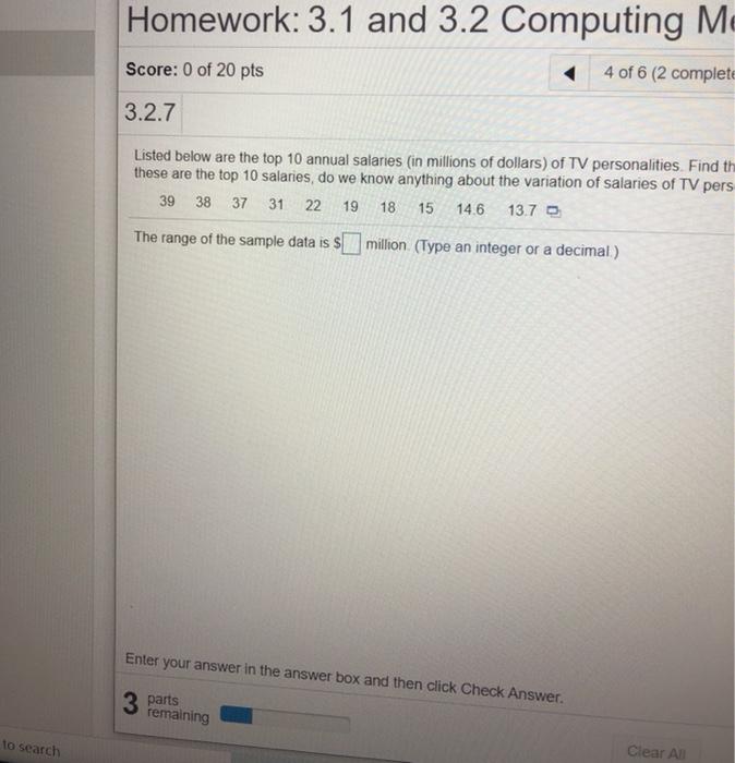 Solved listed below are the top 10 annual salaries in