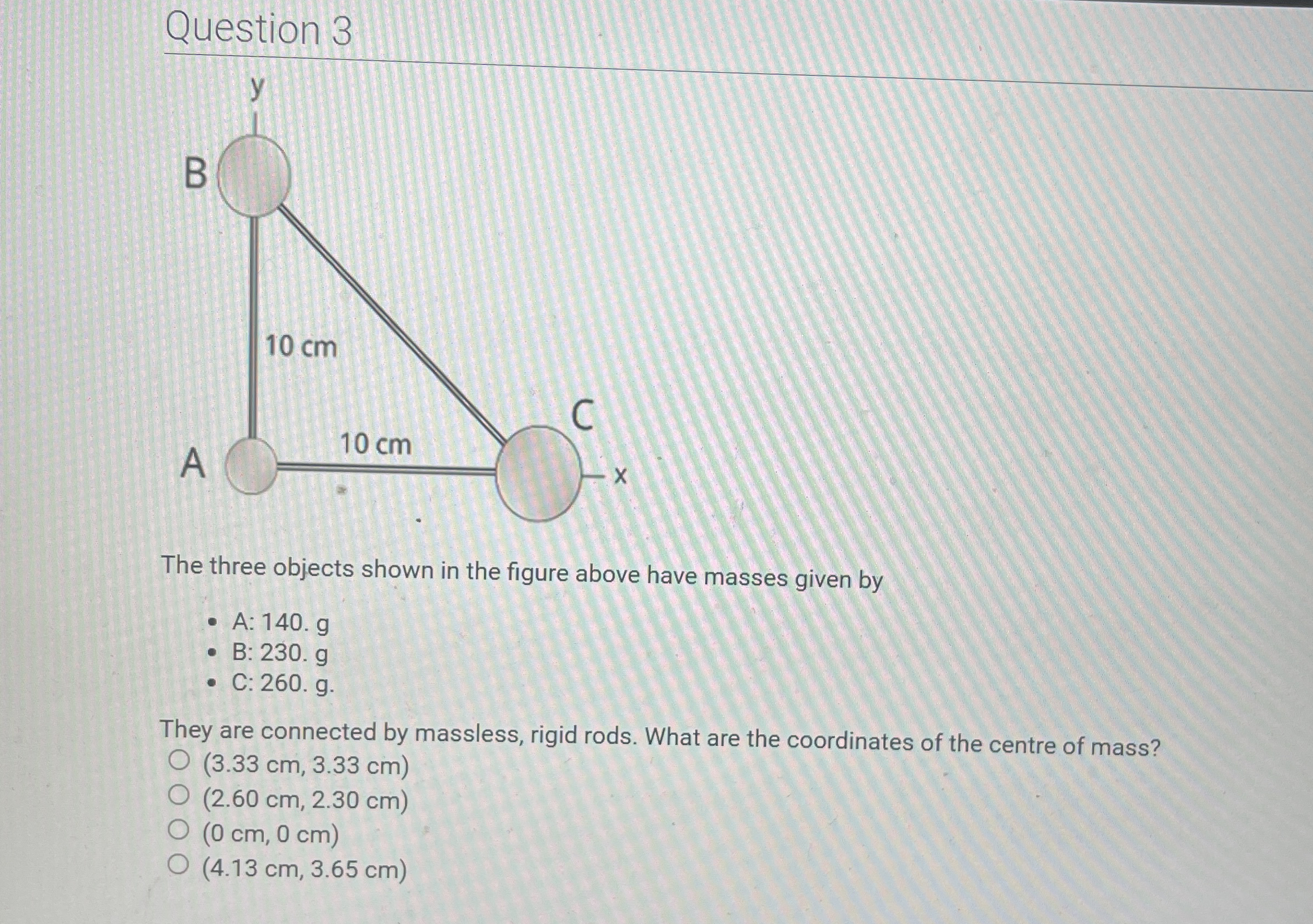Solved Question 3The three objects shown in the figure above | Chegg.com