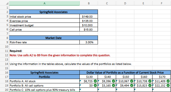 Solved Please solve using excel functions or formulas if you | Chegg.com