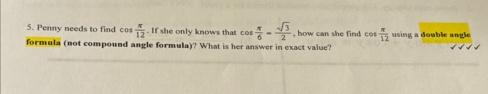 Solved formula (not compound angle formula)? ﻿What is her | Chegg.com