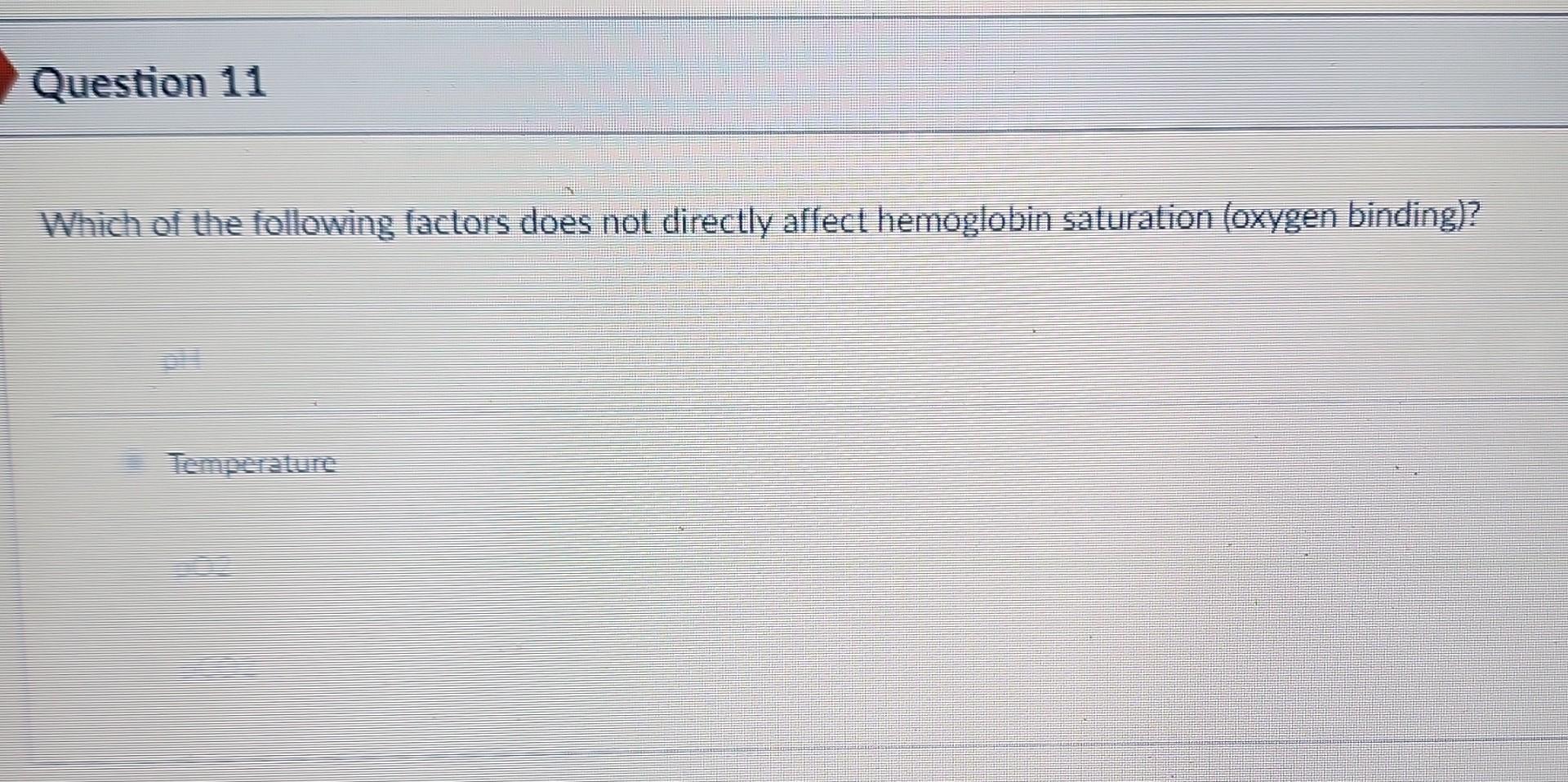 Solved Question 11 Which of the following factors does not | Chegg.com