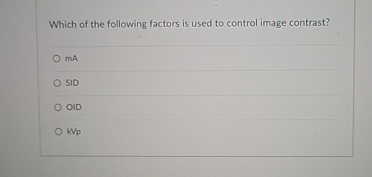 Solved Which of the following factors is used to control | Chegg.com