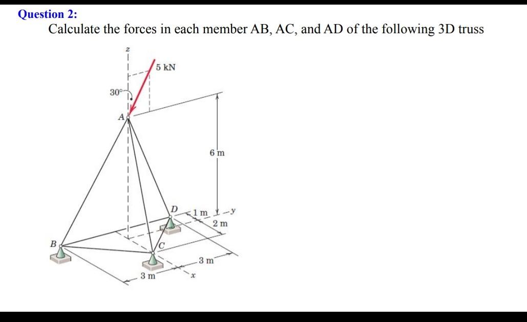 Solved Question 2 Calculate The Forces In Each Member Chegg Solved Question 2 Calculate The Forces In Each Member Chegg
