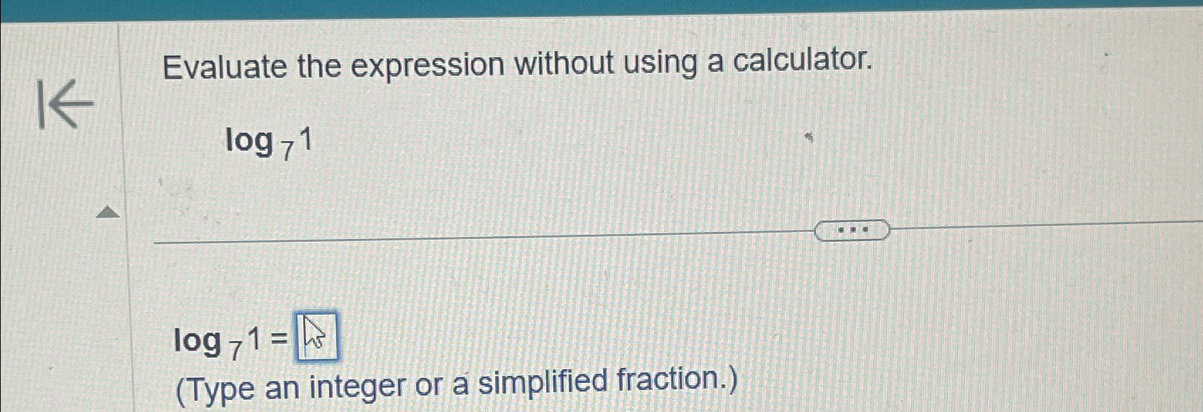 Solved Evaluate the expression without using a | Chegg.com
