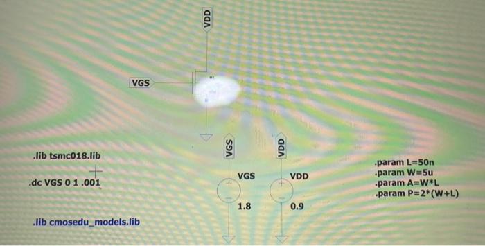Using TSMC 0.18 um technology models do the | Chegg.com