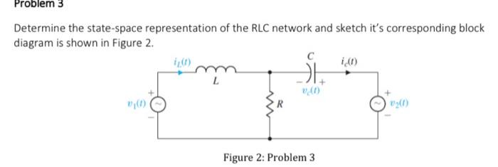 Solved Problem 3 Determine the state-space representation of | Chegg.com