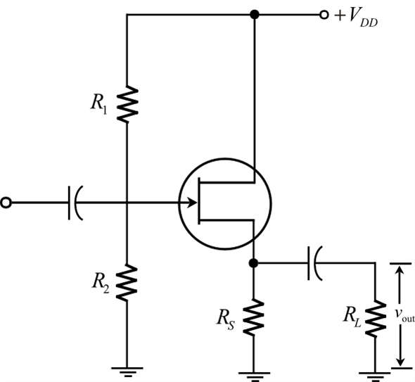 Solved Draw a JFET source follower and explain how it works.