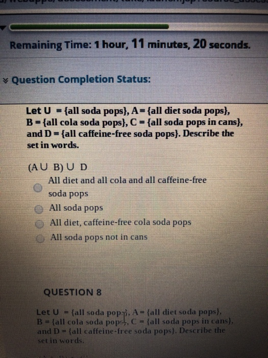 Solved Question Completion Status: QUESTION 6 Let A (1,3,5, | Chegg.com