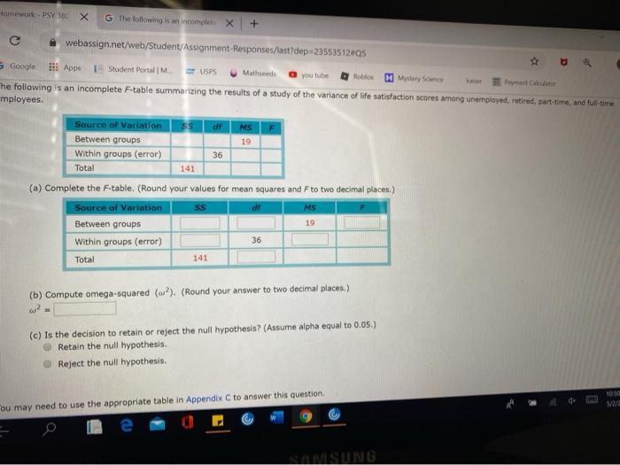 Homework Psy 380 X G The Following Is An Incomplete Chegg Com - life alpha roblox answers