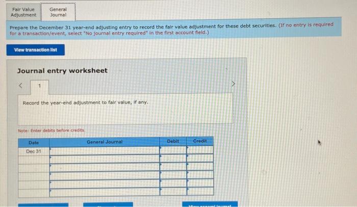Solved Exercise 15-5 Fair value adjustment to | Chegg.com