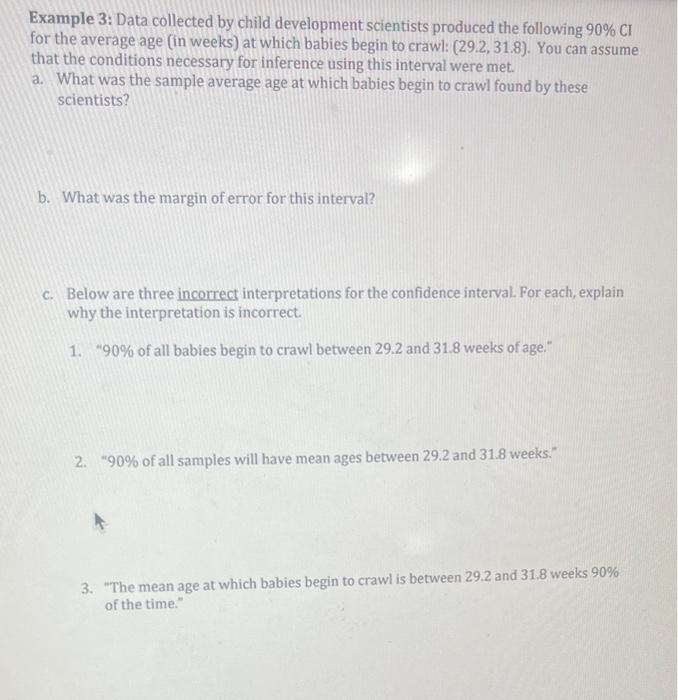 Solved Example 3: Data collected by child development | Chegg.com