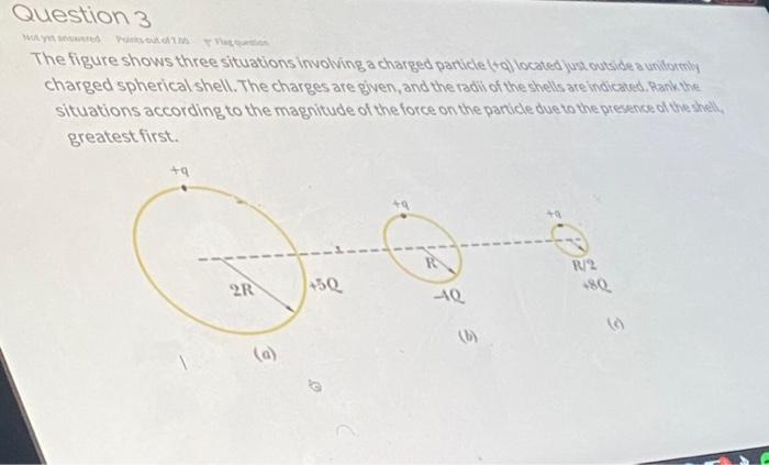 Solved Question 3 The figure shows three situations | Chegg.com